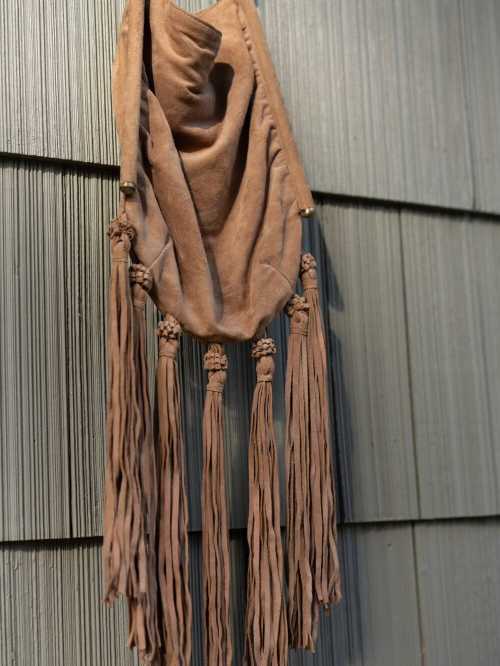 Reiss Suede Fringe Hobo Bag - Picture 2 of 6